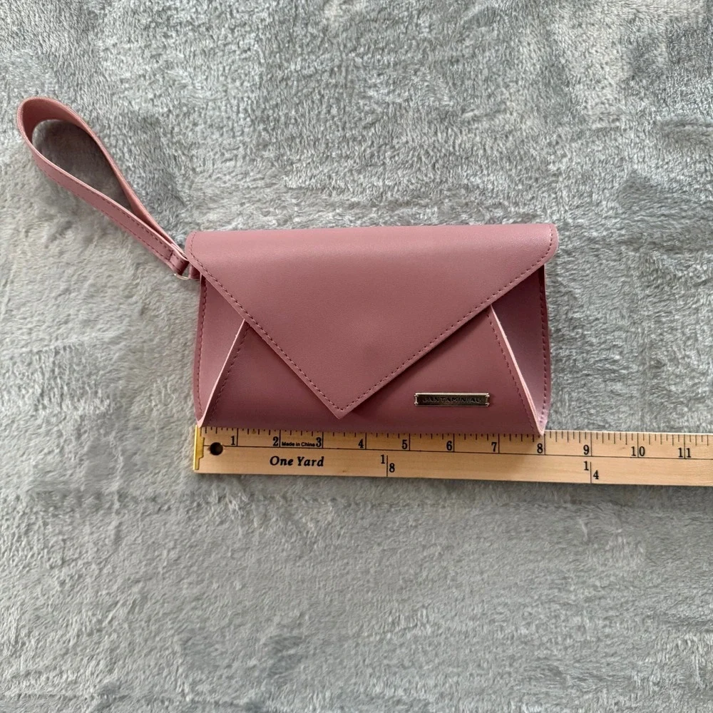 Jantaminiau x KLM Pink‎ Envelope Wristlet Clutch Travel Bag Limited Edition